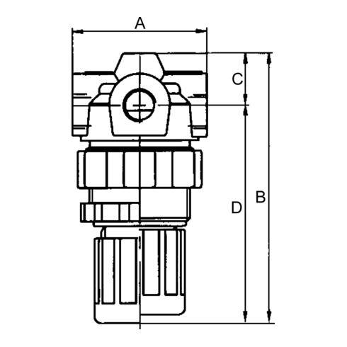 Riegler Druckregler »Standard-mini«, Schalttafelmutter, G 1/4, 0,1-3 bar