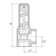 Riegler Eck-Sicherheitsventil, Sattdampf, G 1 1/4, Ansprechdruck 1 bar