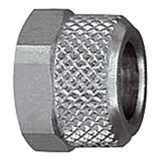 Riegler Écrou à capuchon, M8x0,5, pour tuyau 6/4 mm, SW 9, MS étamé