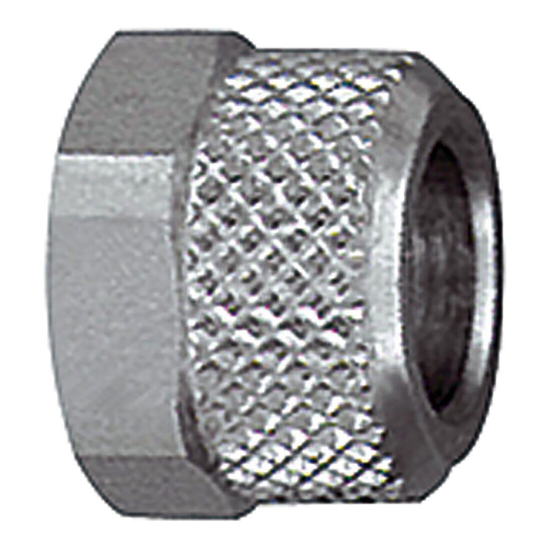 Riegler Écrou borgne, M7x0,75, pour tuyau 5/3 mm, SW 8, MS vern.