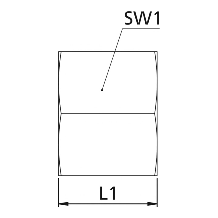Riegler Écrou moleté, M8x1,0, Ø ext. tube 4 mm, Clé 10, acier zingué