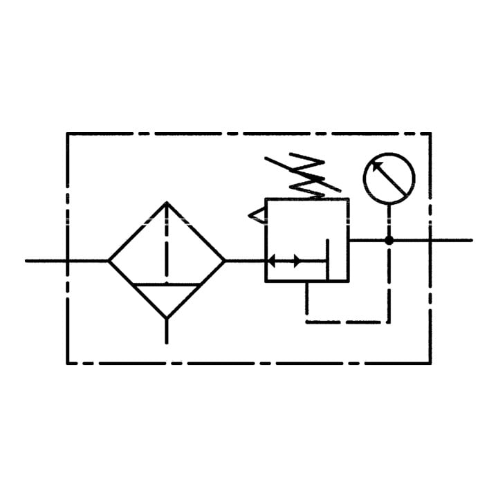 Riegler Edelstahl-Filterregler, 1.4401, BG 3, G 3/4, 1,7 - 17,5 bar
