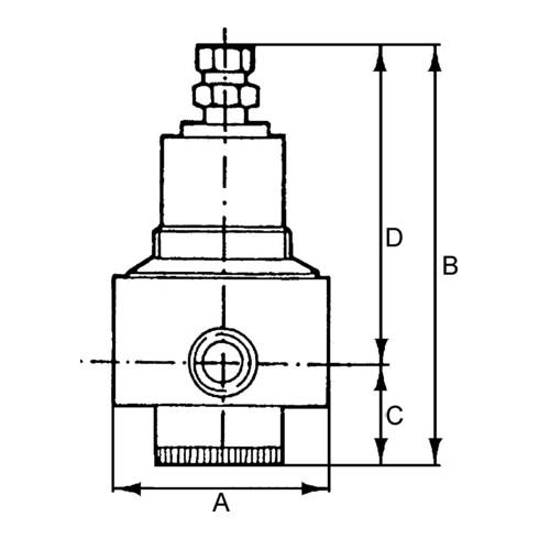 Riegler Edelstahl-Guss-Druckregler, 1.4401, BG 3, G 1/2, 0,4 - 4,0 bar