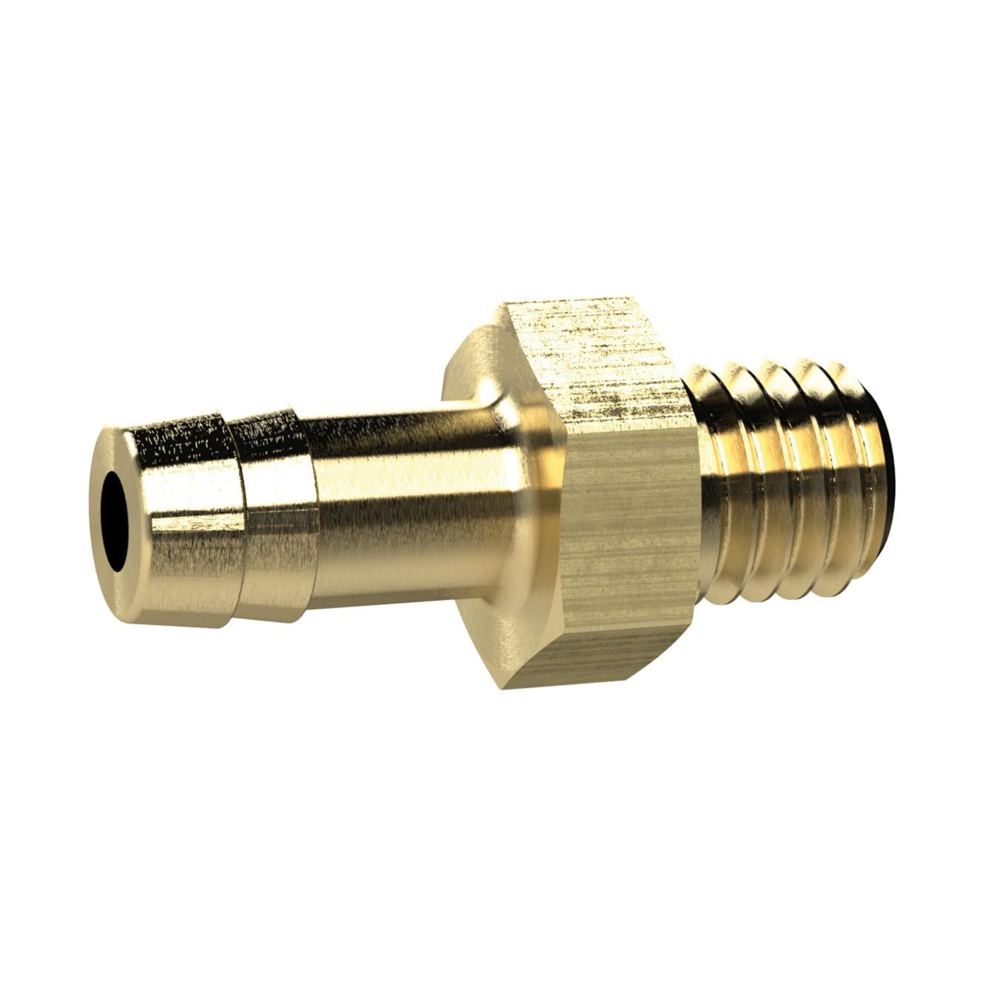 Riegler Einschraubschlauchtülle, M5, für Schlauch LW 4 mm, SW 7, MS