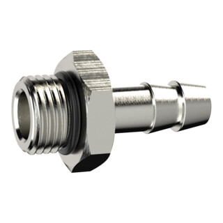 Riegler Einschraubschlauchtülle, O-Ring, G 1/2, Schlauch LW 16, MS vern.
