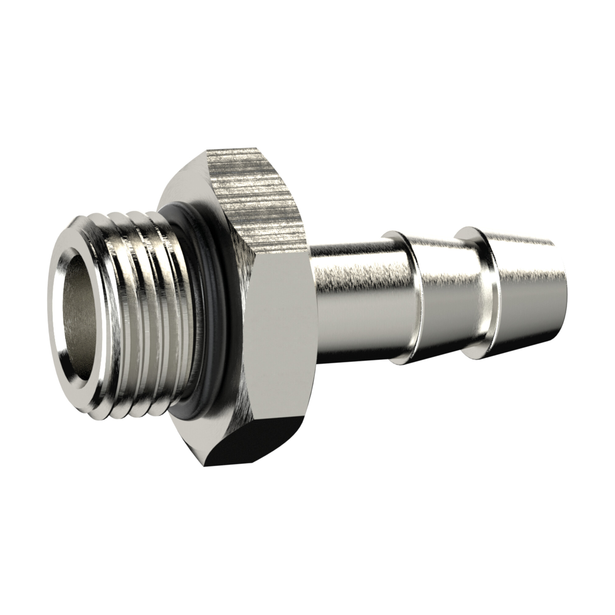 Riegler Einschraubschlauchtülle, O-Ring, G 1/8, Schlauch LW 9, MS vern..