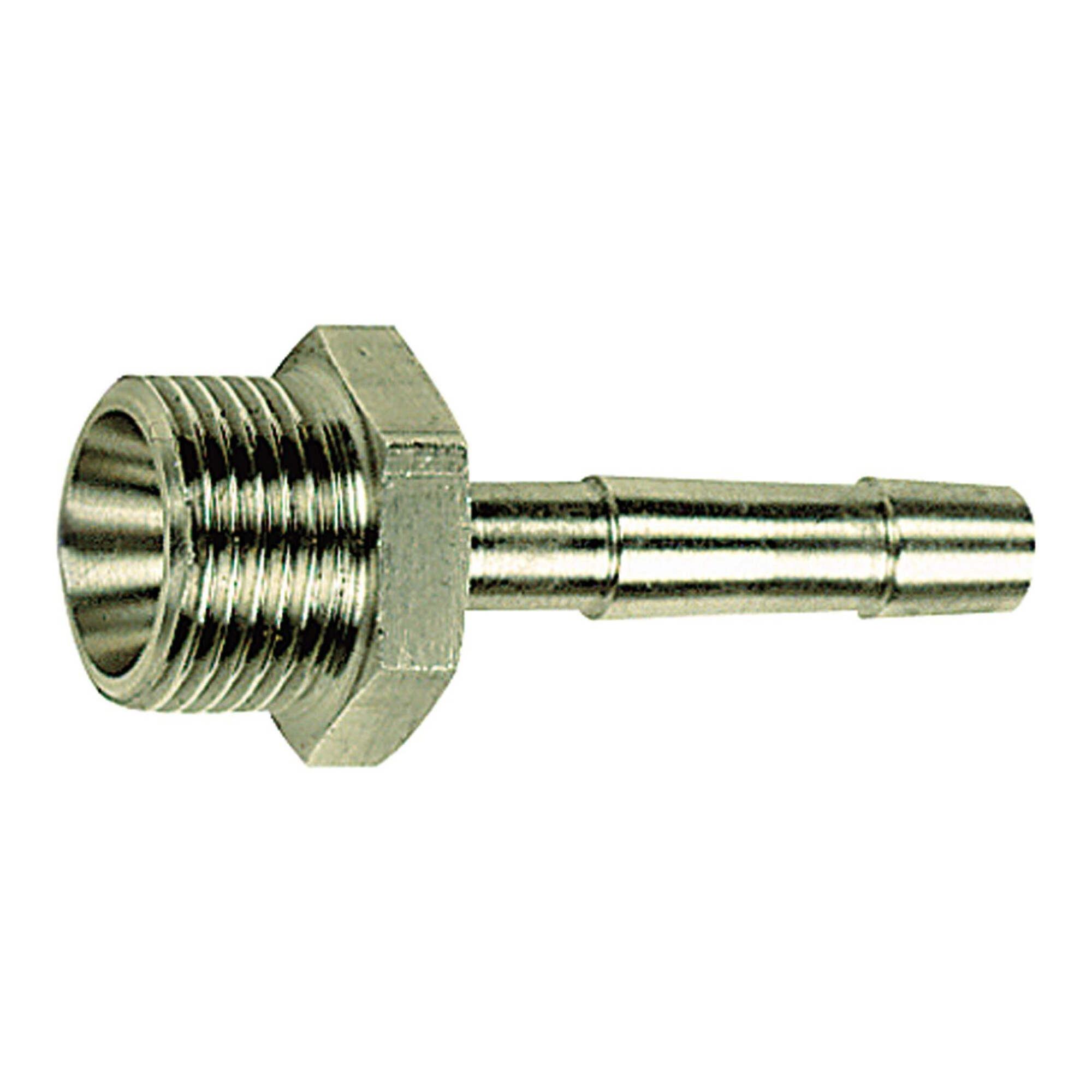 Riegler Einschraubschlauchtülle, R 3/8 a., Schlauch LW 9, SW19, ES 1.4571
