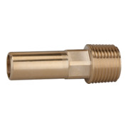 Riegler Einschraubstutzen, MS, 1/2 BSPT, für Rohr Außen-Ã¸ 15 mm