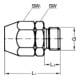 Riegler Einschraubverschraubung, Alu, für PVC-Gewebeschlauch 10x4, G 1/2-3