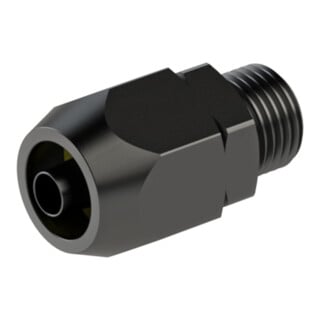 Riegler Einschraubverschraubung, Alu, für PVC-Gewebeschlauch 10x4, G 3/8