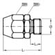Riegler Einschraubverschraubung, Alu, für PVC-Gewebeschlauch 10x4, G 3/8