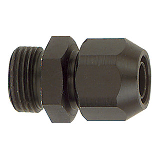 Riegler Einschraubverschraubung, Alu, für PVC-Gewebeschlauch 12x6, G 1/8