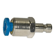 Riegler Einstecknippel push-in 4 mm, für Kupplungen NW 2,7, Messing vern.