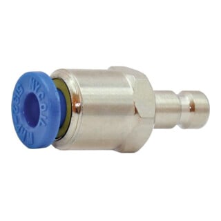 Riegler Einstecknippel push-in 4 mm, für Kupplungen NW 2,7, Messing vern.