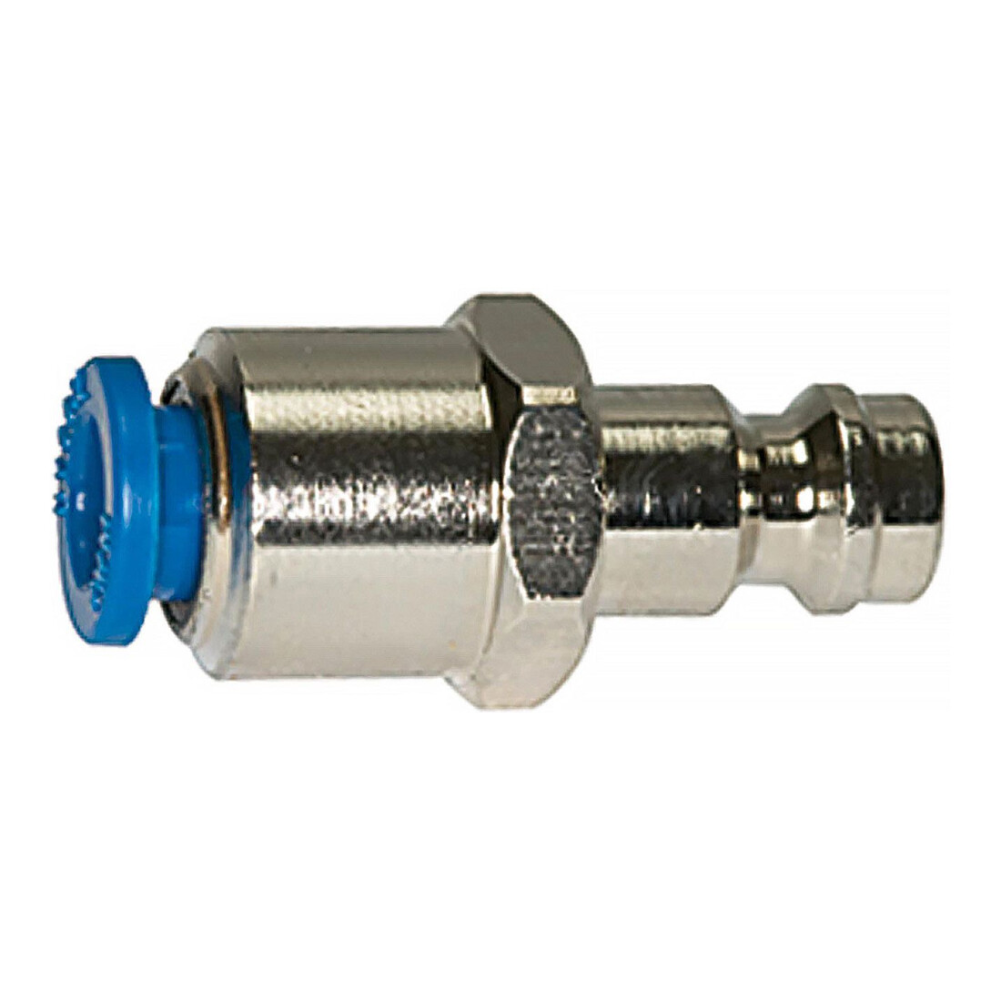 Riegler Einstecknippel push-in 6 mm, für Kupplungen NW 5, Messing vern.