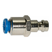 Riegler Einstecknippel push-in 8 mm, für Kupplungen NW 5, Messing vern.-1
