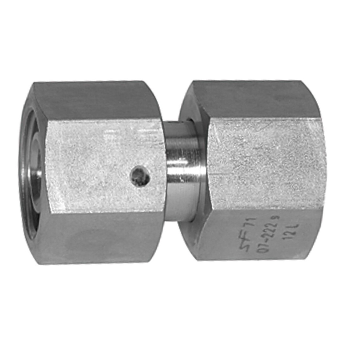 Riegler Einstellbare gerade Verschraubung, Dichtkegel, ES 1.4571 Ø 12 mm