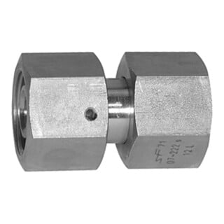 Riegler Einstellbare gerade Verschraubung, Dichtkegel, ES 1.4571 Ã˜ 12 mm