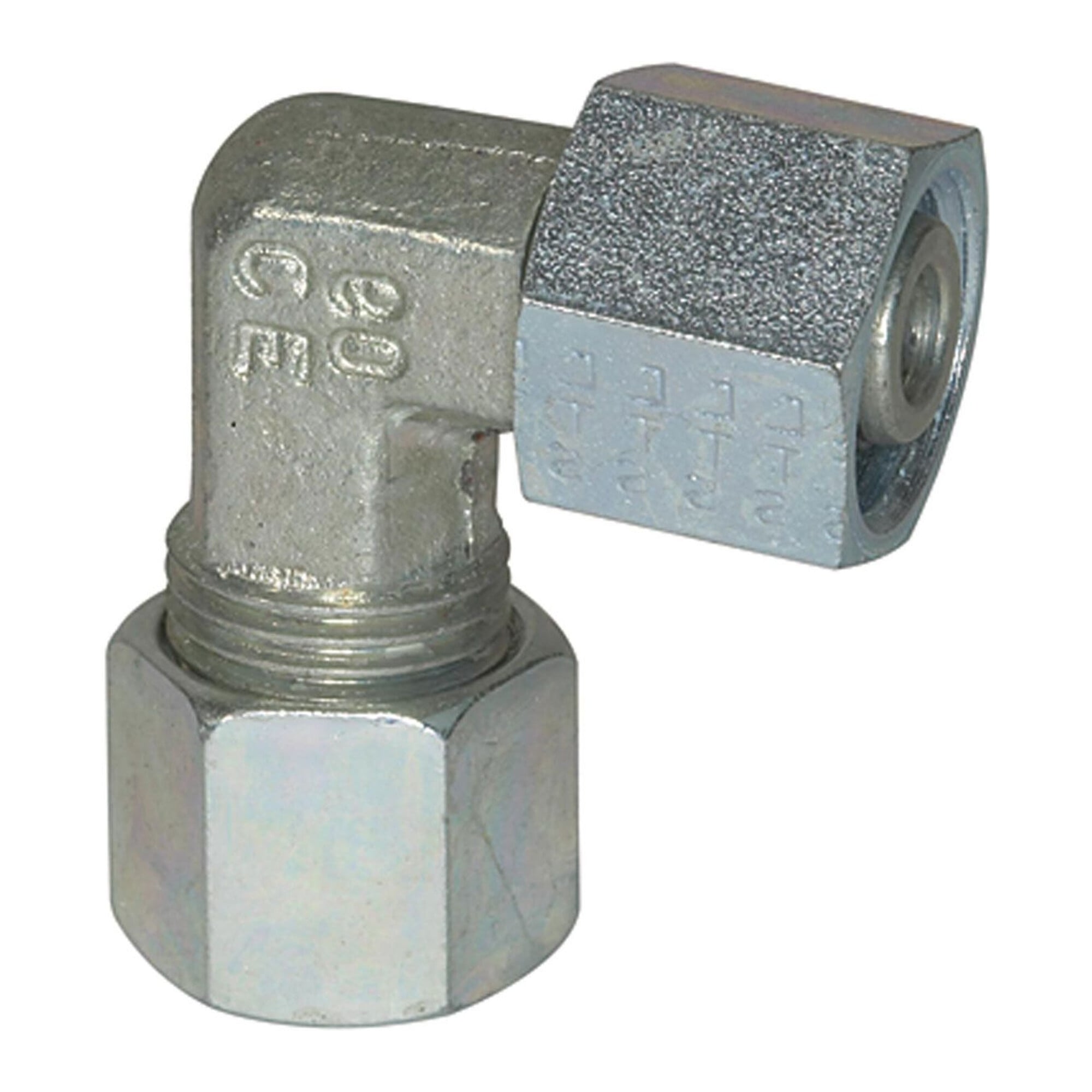 Riegler Einstellbare Winkel-Verschraubung, Rohr-Außen-Ã ̃ 8, Stahl verz., V 512