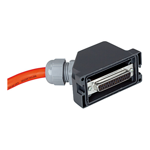 Riegler El. Anschl. Multipol 25-polig, IP 65, Steckdose IP 67 2,5 m Kabel