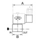 Riegler Electrovanne 2/2 voies, ES, NBR, NC, directe, 24 V CC, G 1/4, PN 0-3,5 bar