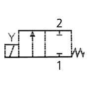Riegler Electrovanne 2/2 voies, ES, NBR, NC, directe, 24 V CC, G 1/4, PN 0-3,5 bar-4