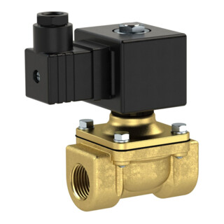 RIEGLER Electrovanne 2/2 voies MS NC à commande positive 24 V DC G 1