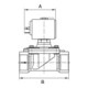 RIEGLER Electrovanne 2/2 voies MS NC à commande positive 24 V DC G 3/4