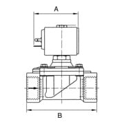 RIEGLER Electrovanne 2/2 voies MS NC à commande positive 24 V DC G 3/8-4