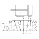 Riegler Electrovanne 3/2-5/2 voies, NAMUR, rappel par ressort, G 1/4, 24 V CC