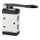 RIEGLER Electrovanne 3/2 à commande manuelle M3 levier long NC G 1/8