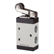 RIEGLER Electrovanne 3/2 à commande mécanique levier à galet M3 NC G 1/8 retour libre-1