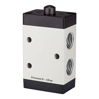 Riegler Electrovanne 3/2 voies mécanique avec poussoir à coupelle