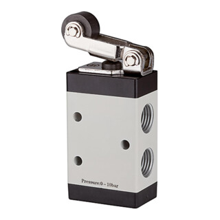 RIEGLER Electrovanne 3/2 à commande mécanique M3 tête à galet NC G 1/4