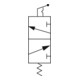 Riegler Electrovanne 3/2 voies à commande manuelle M3 Basculeur NC G 1/8