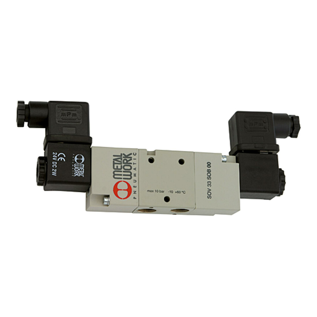 Riegler Electrovanne 3/2 voies, air de commande ext., bistable, G 1/2, 24 V DC
