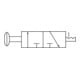 Riegler Electrovanne 3/2 voies, commande bouton-poussoir, »3L«, G 1/8, 500 l/min