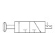 Riegler Electrovanne 3/2 voies, commande par bouton-poussoir, »3L«, G 1/4, 1300l/min