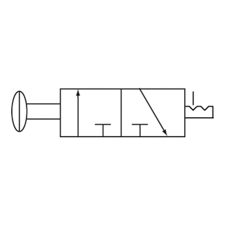 Riegler Electrovanne 3/2 voies, commande par bouton-poussoir, »3L«, G 1/4, 850l/min