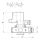 Riegler Electrovanne 3/2 voies, décharge guidée, raccord G1/4, Ø6 NC