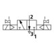 Riegler Electrovanne 3/2 voies, électropneumatique, bistable, G 1/4, 24 V CC