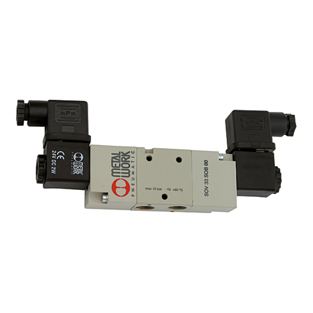 Riegler Electrovanne 3/2 voies, électropneumatique, bistable, G 3/8, 230 V, 50 Hz