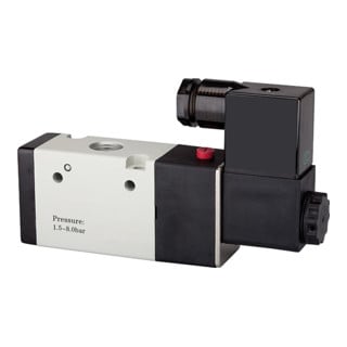 Riegler Electrovanne 3/2 voies, monostable, NF, G 1/8, 24VCC, 500 l/min