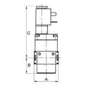 Riegler Electrovanne (3/2 voies) »multifix-mini«, 24 V CC, G 1/4-3