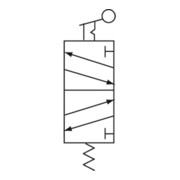 Riegler distributeur 5/2 voies manuel avec culbuteur-3
