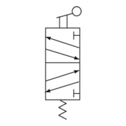 Riegler distributeur 5/2-voies à levier long manuel-3