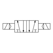 Riegler Électrovanne 5/2 voies »4V«, bistable, M5, 230 V, 50 Hz-3