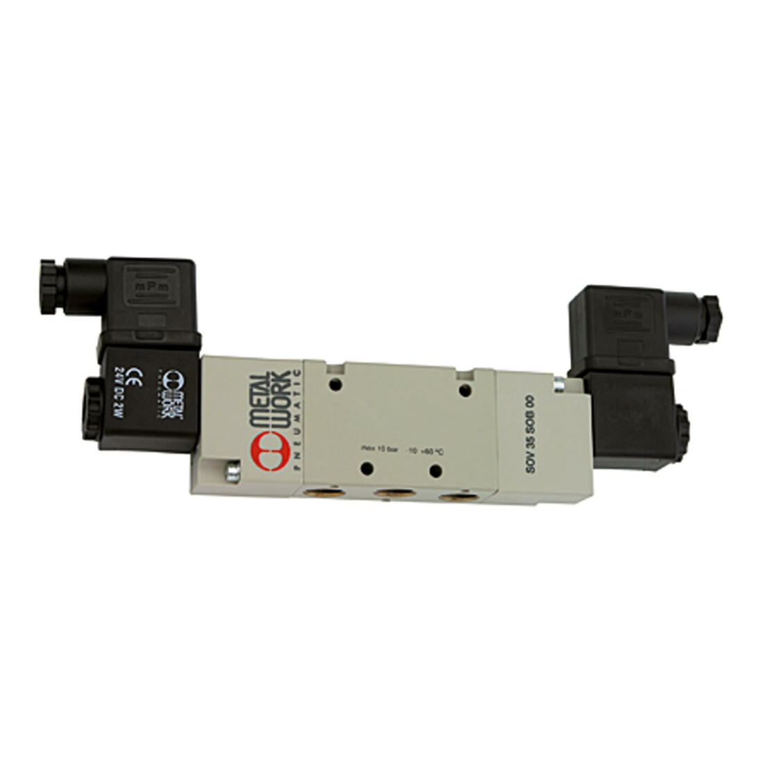 Riegler Electrovanne 5/2 voies, air de commande ext., bistable, G 1/2, 24 V AC