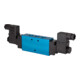 Riegler Electrovanne 5/2 voies bistable, électromagnétique double face G1/2 230V,50Hz