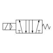 RIEGLER Electrovanne 5/2 voies électropneumatique 4V monostable G 1/2 24 V DC-5